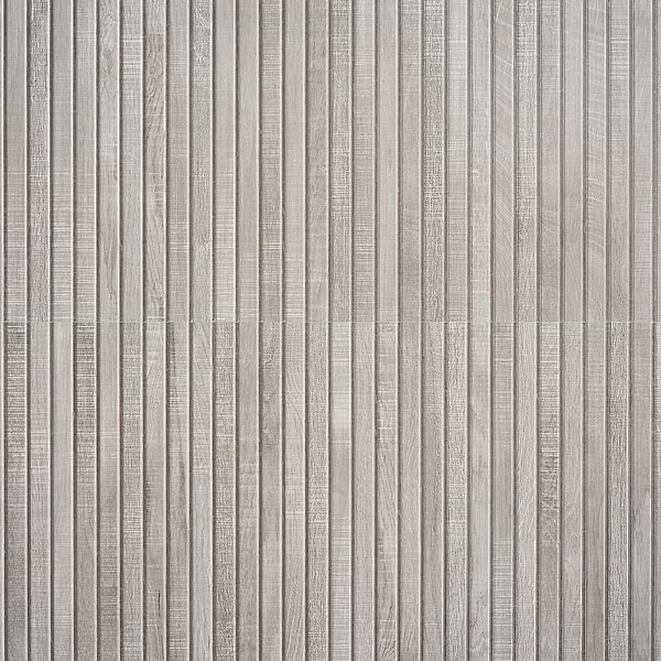 Kenridge Ribbon Gray 24x48 Wood Look Matte Fluted Porcelain Tile