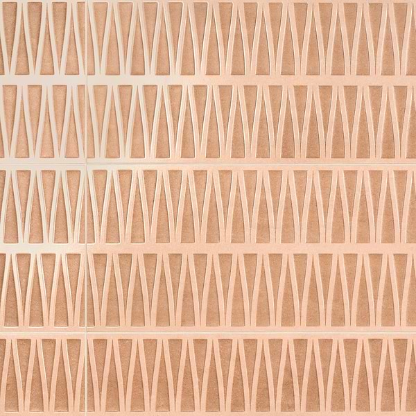 Terramay Deco Terracotta 12x36 3D Mixed Finish Ceramic Tile