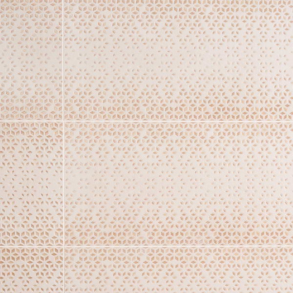 Terramay Flower Terracotta 12x36 Textured Mixed Finish Matte Ceramic Tile