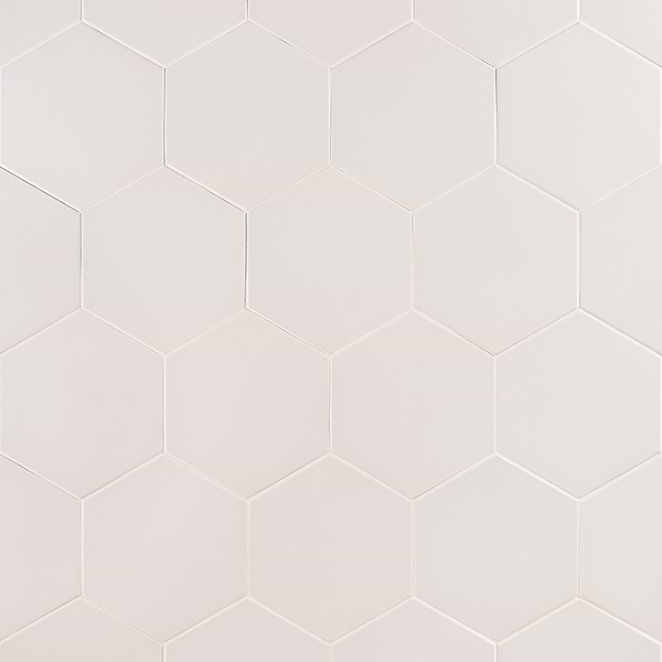 HexArt Blanco 8" Hexagon Porcelain Matte Tile