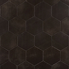 HexArt Nero 8" Porcelain Matte Tile