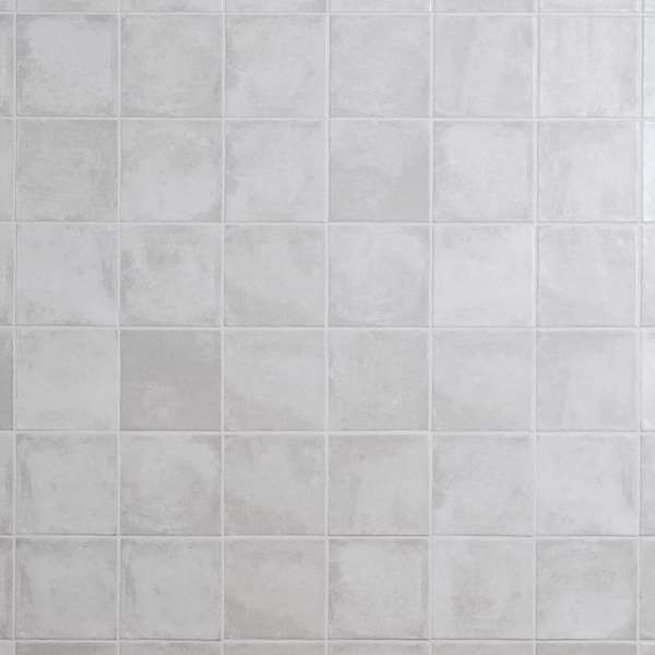 Paula Purroy Talia Cotton White 5x5 Matte Ceramic Tile