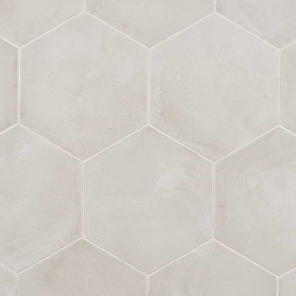 Ava Bianco 8" Hexagon Matte Porcelain Tile