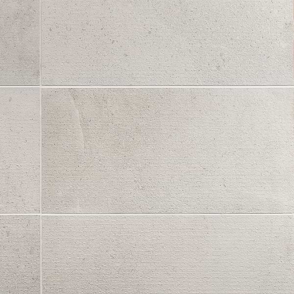New Rock Perla White 12x24 Chiseled Limestone Look Matte Porcelain Tile 