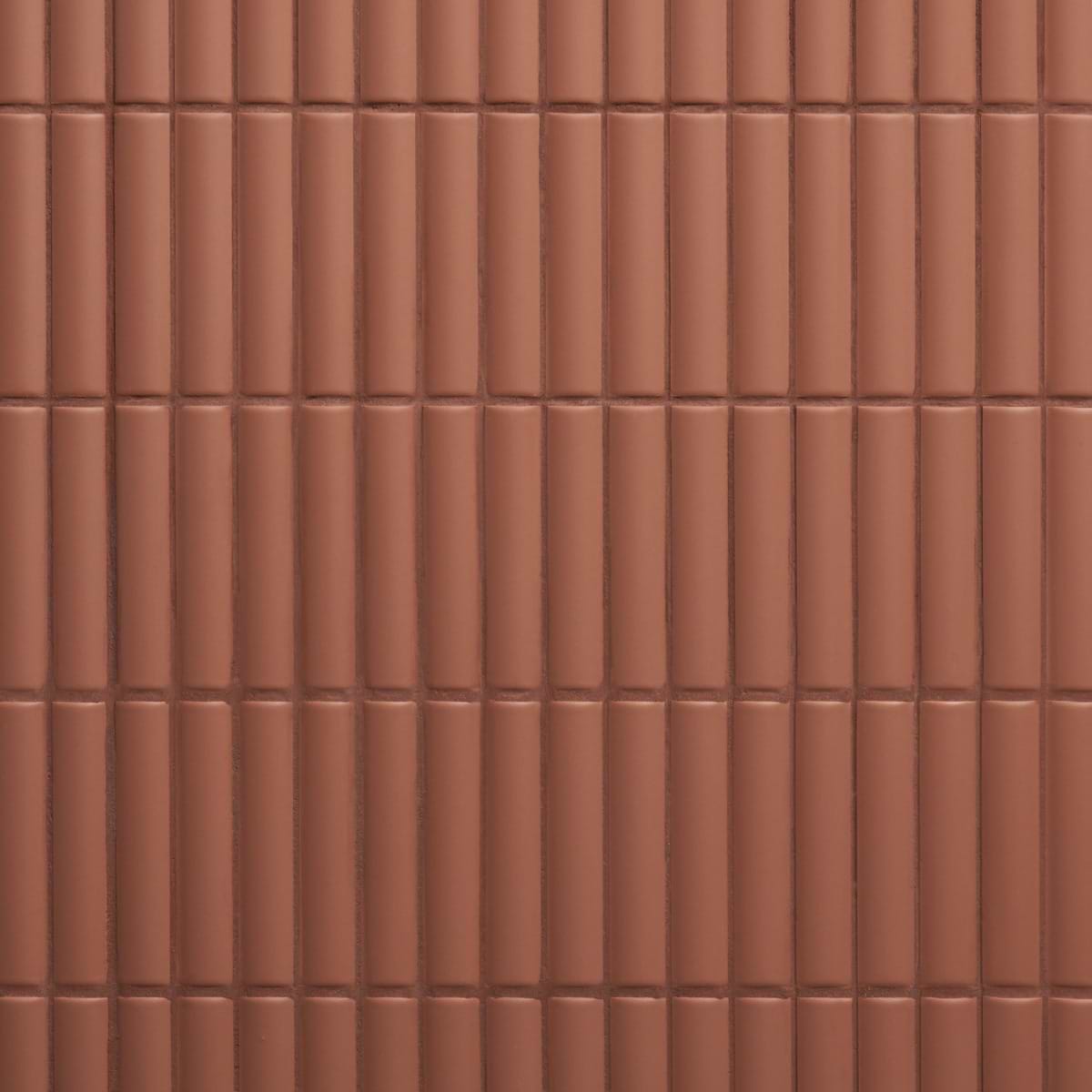 Roller Ribbed Terracotta 4x12 3D Matte Fluted Ceramic Tile