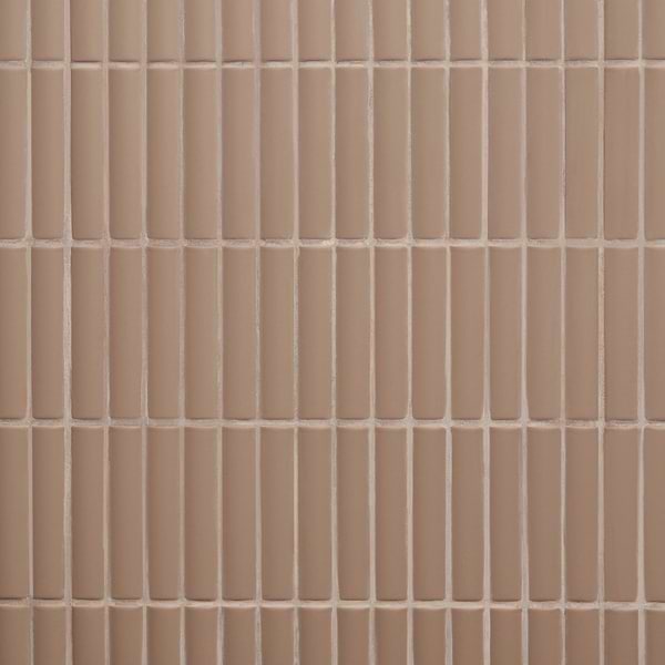 Roller Ribbed Taupe 4x12 3D Matte Fluted Ceramic Tile