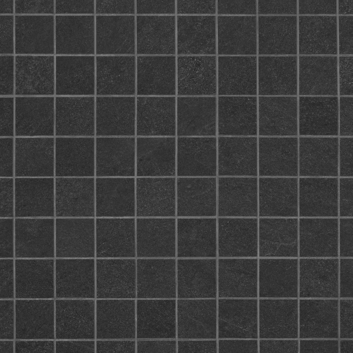 Era Charcoal Black 2x2 Limestone Look Matte Porcelain Mosaic Tile