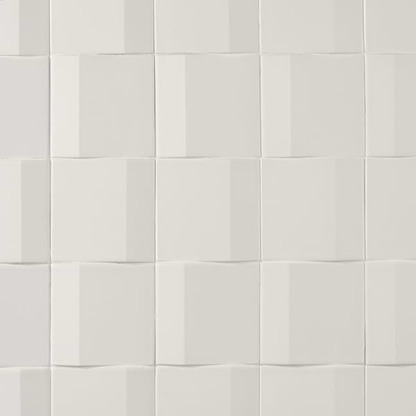 Zeal Edge 3D White 5x5 Matte Porcelain Tile