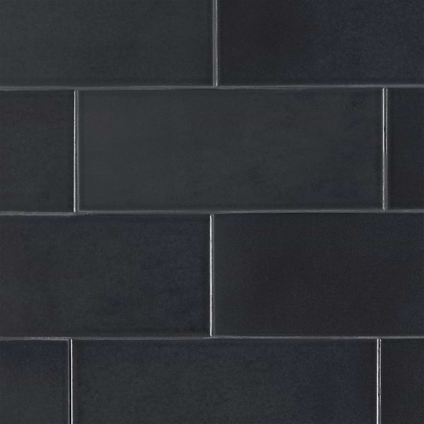 Zeal Gunmetal Gray 5x12 Polished Porcelain Tile
