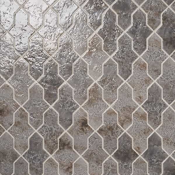 Greta Cruz Smoke Gray 5x8 Glossy Textured Porcelain Tile