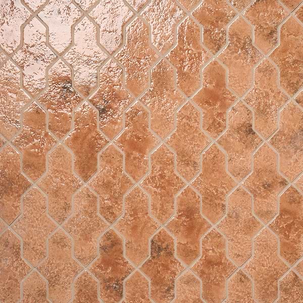 Greta Cruz Sunset Terracotta 5x8 Glossy Textured Porcelain Tile