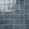 Greta Midnight Blue 5x5 Glossy Textured Porcelain Tile