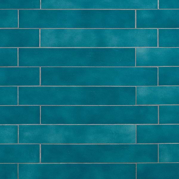 Cavallo Fiji Blue 3x18 Glossy Porcelain Subway Tile