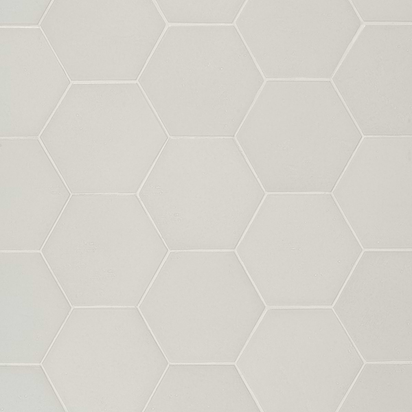 Cavallo Swiss Coffee Beige 7" Hexagon Glossy Porcelain Tile