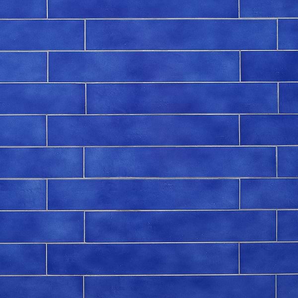 Cavallo Poseidon Blue 3x18 Glossy Porcelain Subway Tile