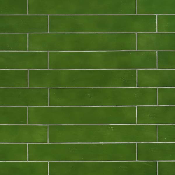 Cavallo Monaco Green 3x18 Polished Porcelain Subway Tile
