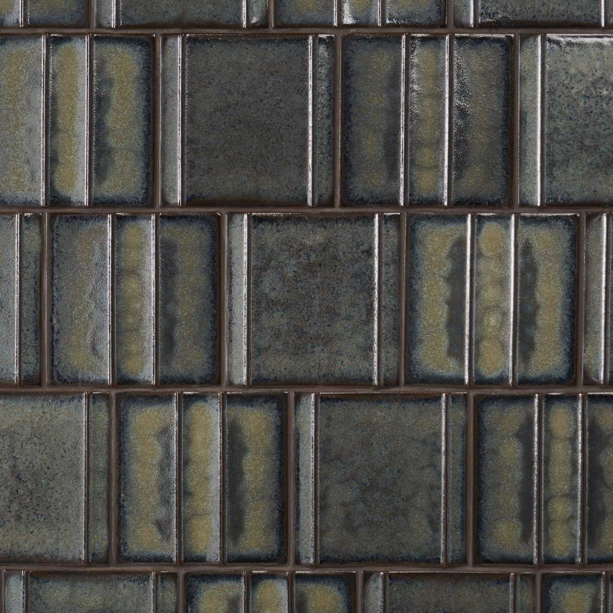 Kinro Garden Green 6x6 3D Metallic Look Matte Porcelain Tile