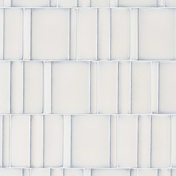 Kinro Snow White 6x6 3D Polished Porcelain Tile