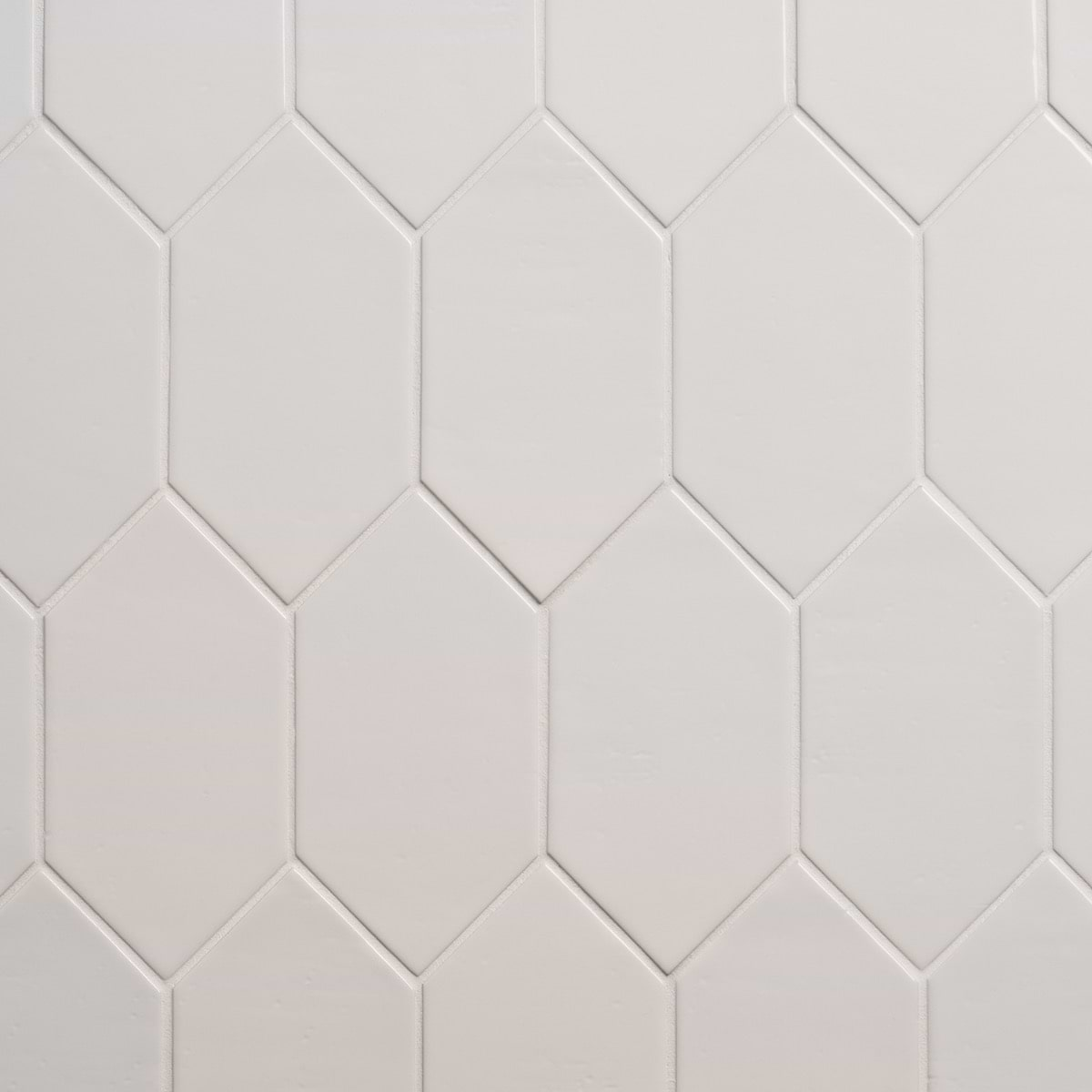 Morocco Blanco White 4x8 Picket Glossy Porcelain Tile