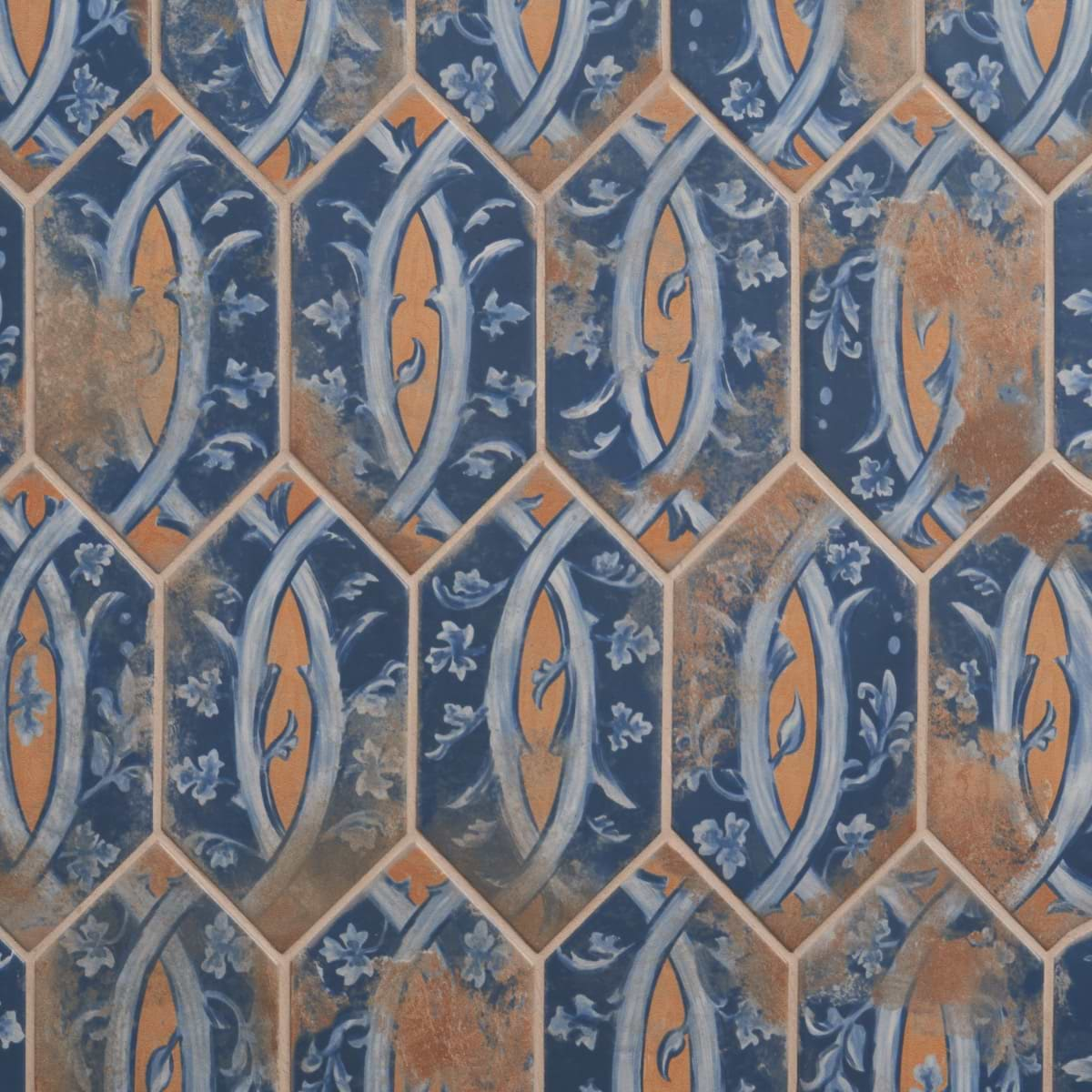 Morocco Medina Multicolor 4x8 Picket Matte Porcelain Tile