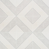 Auteur Diagonals Jewel Ash Gray 9x9 Matte Porcelain Tile