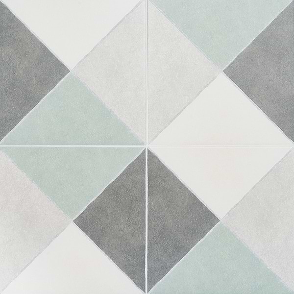 Auteur Diamond Plaid Sage Green Matte 9x9 Porcelain Tile