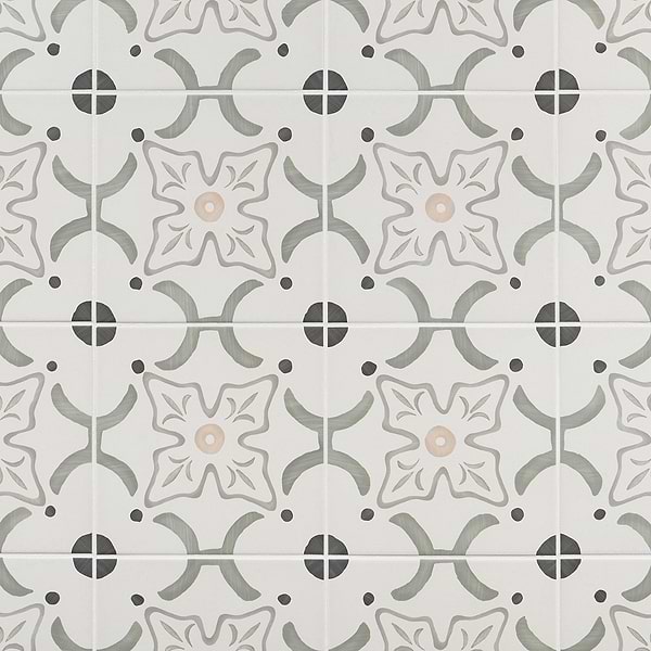 Lapaz Flora Green 9x9 Matte Porcelain Tile