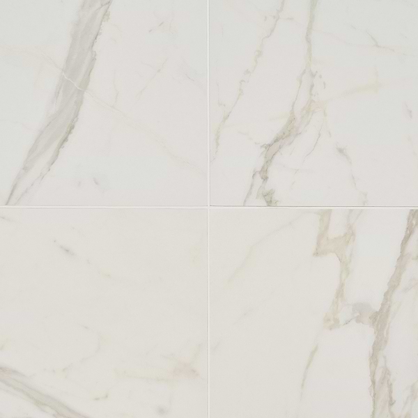 Versilia Calacatta Oro White Matte 24X24 Porcelain in White with Gray and Gold Veining, View 7, open zoomed image