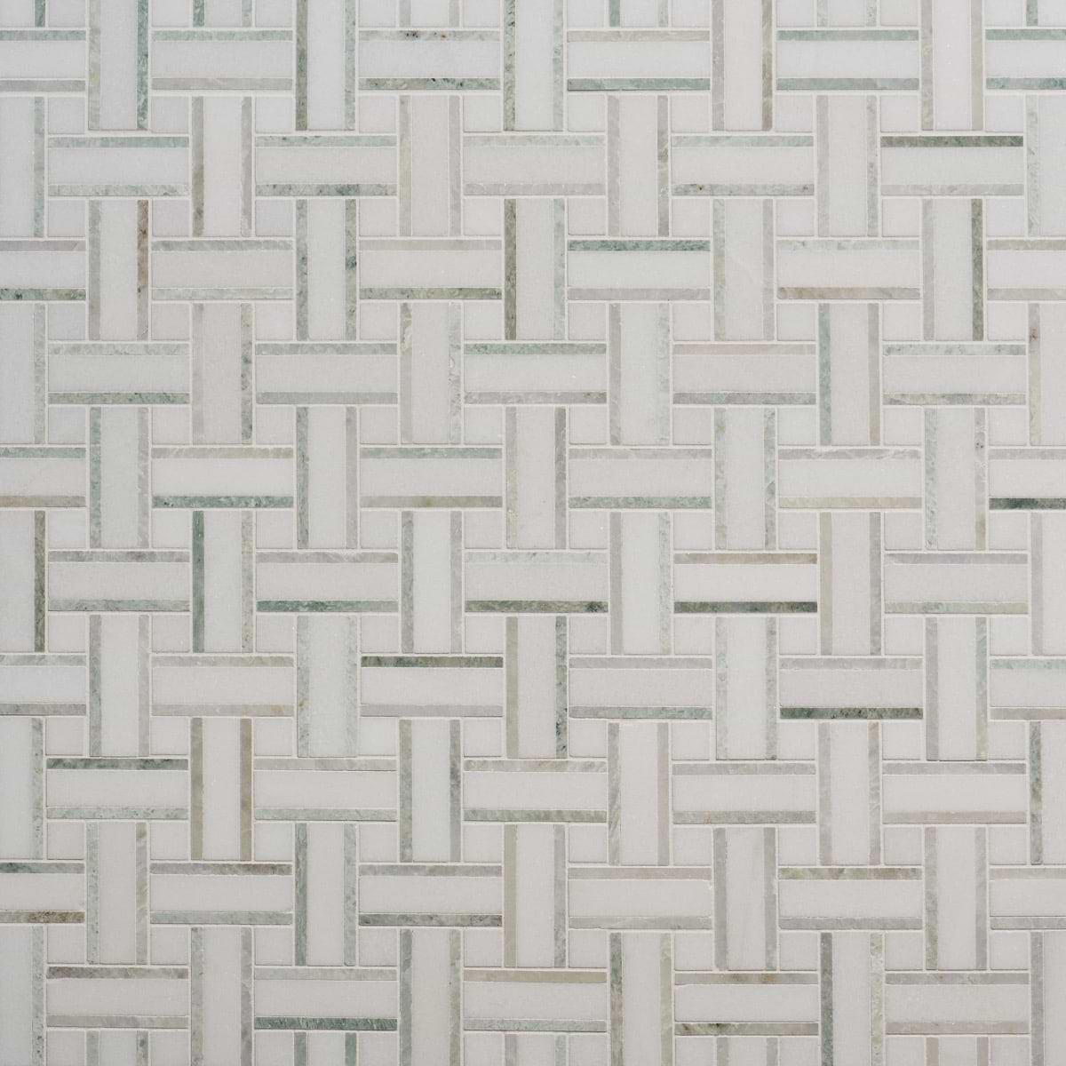 Twine Olive Grove 1x3 Marble Polished Mosaic Tile