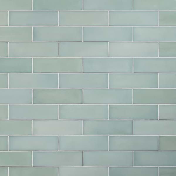 Color One Robin Egg Blue 2x8 Matte Cement Tile