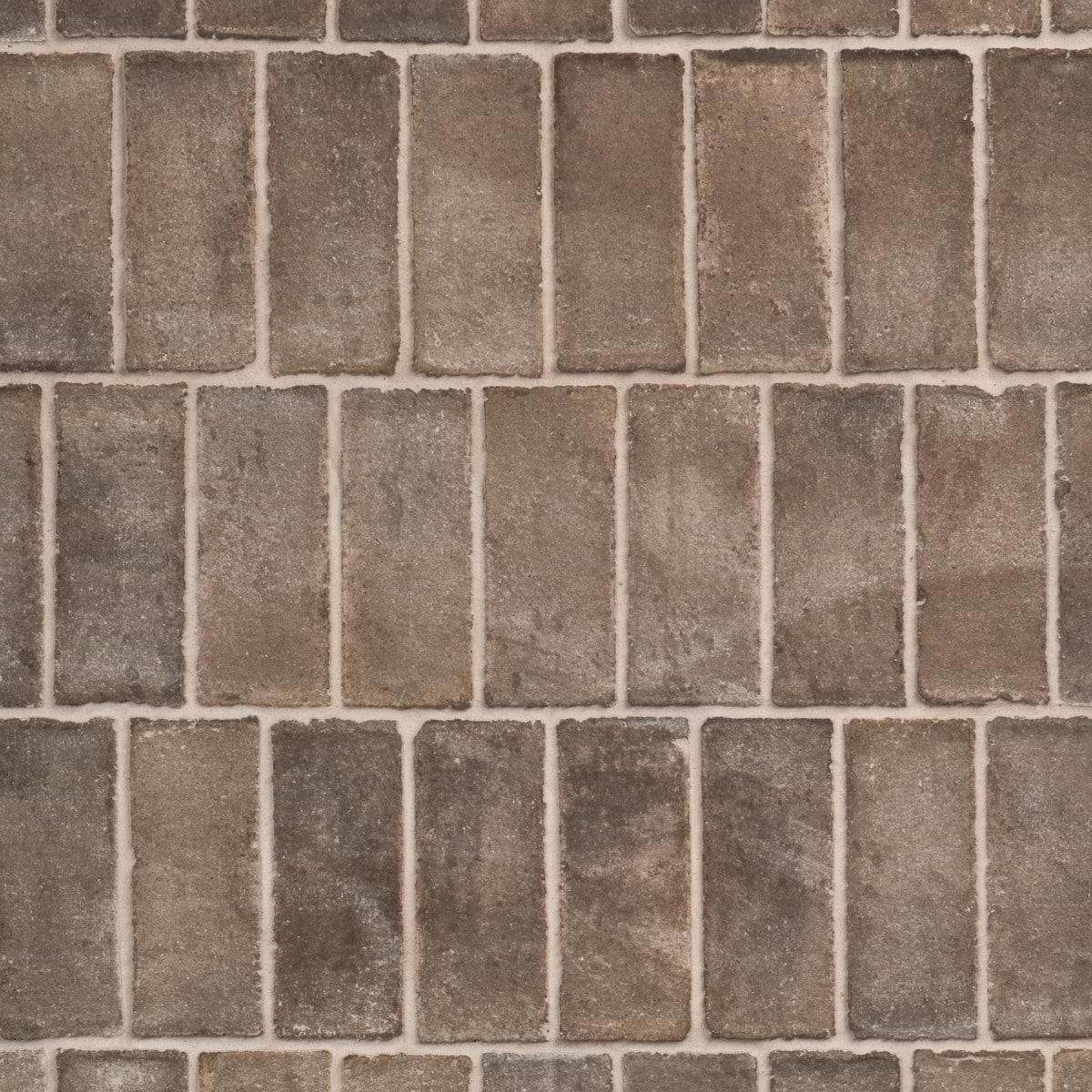 Terra Villa Gray 2x6 Matte Presealed Genuine Terracotta Tile