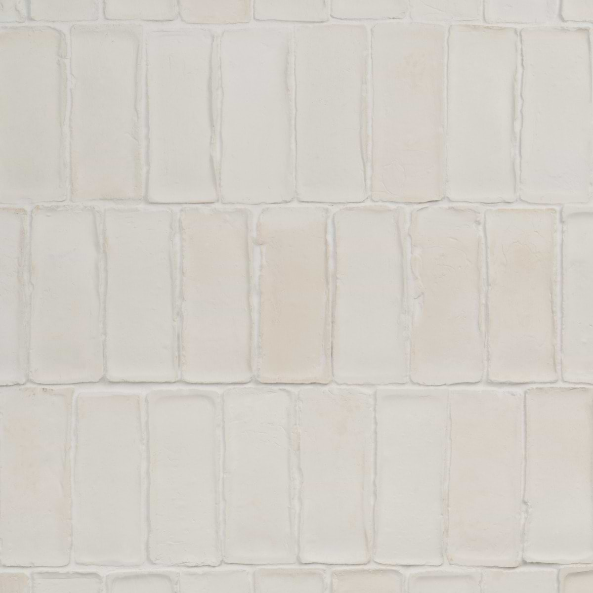 Terra Villa White 2x6 Matte Presealed Genuine Terracotta Tile