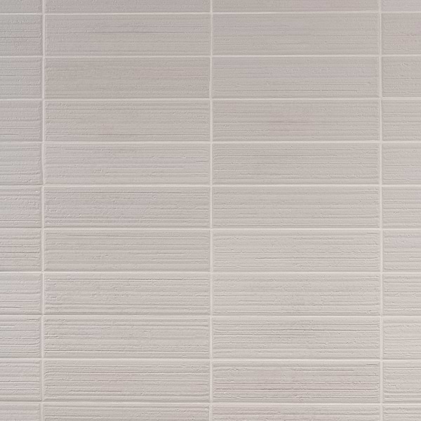Charlotte Silver Gray 3x10 Textured Matte Ceramic Subway Tile