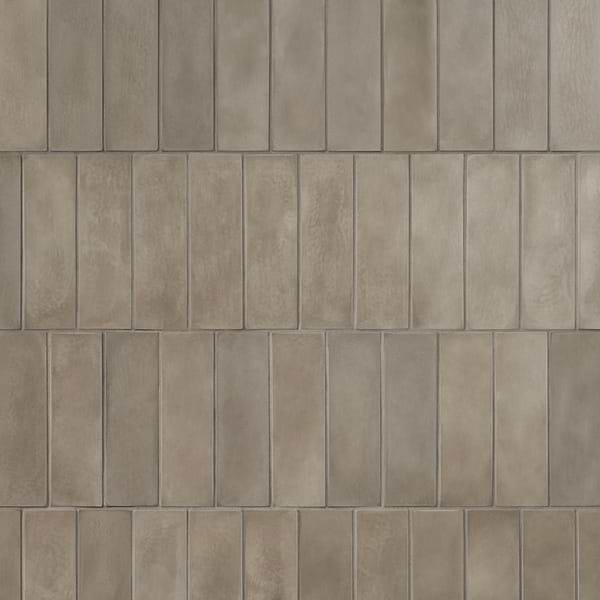 Color One Shadow Gray 2x8 Matte Cement Tile