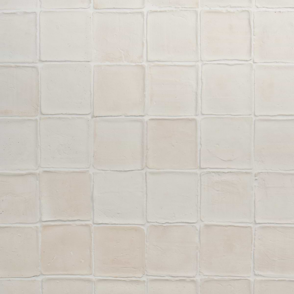 Terra Villa White 4x4 Matte Presealed Genuine Terracotta Tile