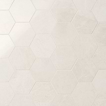 Vanilla Warm White 4” Hexagon Polished Marble Mosaic Tile