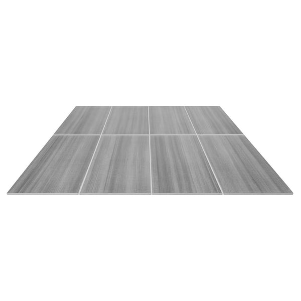 Bestow Arku Charcoal Gray 12x24 Textured Porcelain Tile