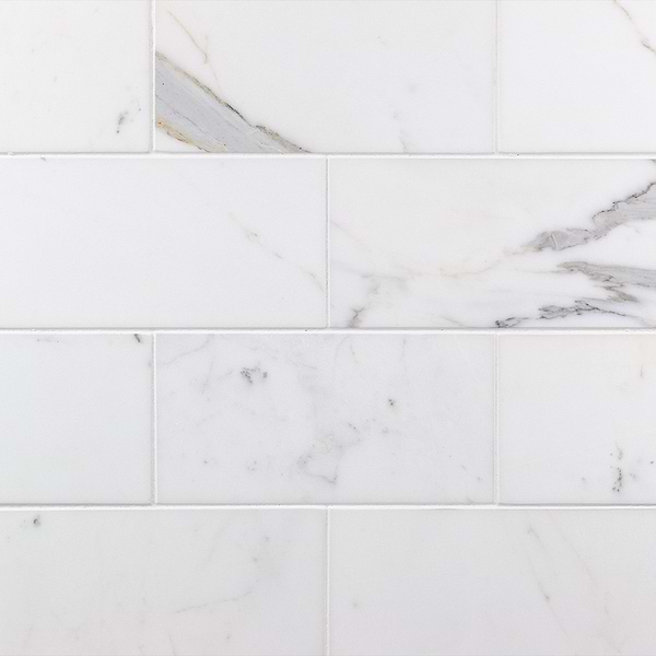 Calacatta 4x8 Polished Marble Tile