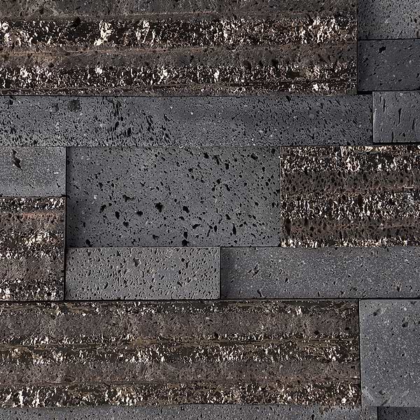 StackStone 3D Steel Gray Marble Ledger Panel Mosaic Wall Tile