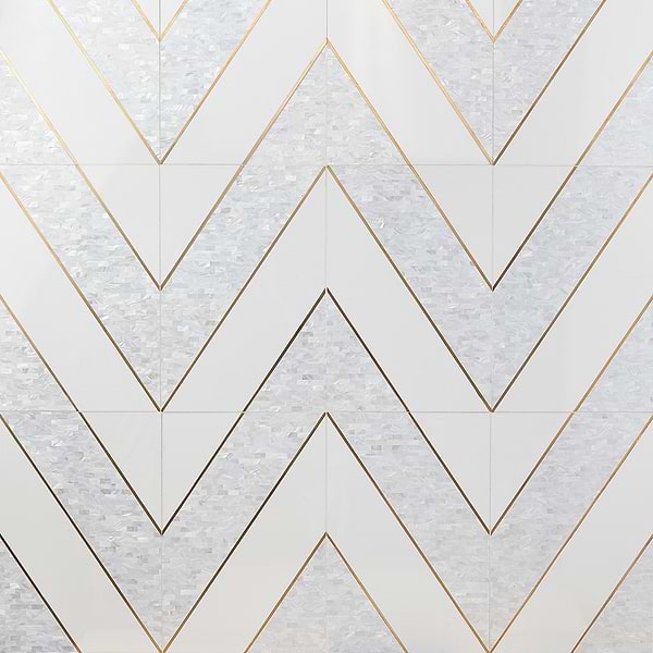 Timeless Perla Brass 12x18 Polished Tile By Elizabeth Sutton 