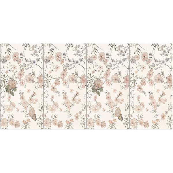 Wakana Spring White 24x48 Artisan Decor Matte Porcelain Tile