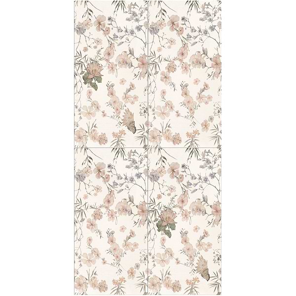 Wakana Spring White 24x48 Artisan Decor Matte Porcelain Tile
