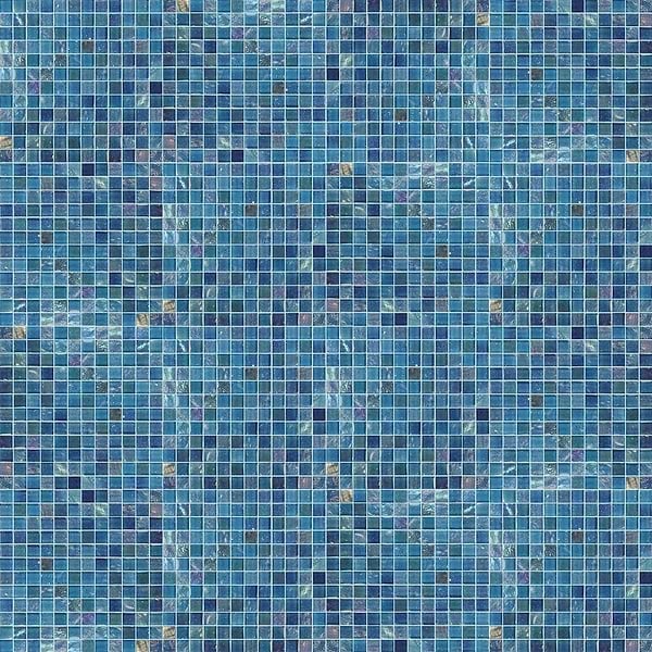 Fairy Blue 1x1 Polished Glass Mosiac Tile