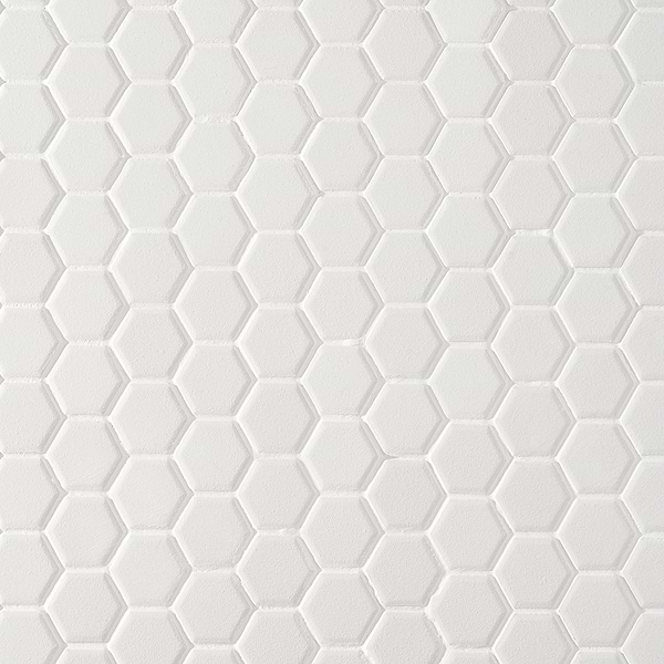 Level White 1" Hexagon Matte Porcelain Mosaic Tile