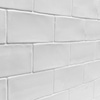 Lancaster Bianco White 3x6 Polished Ceramic Wall Tile