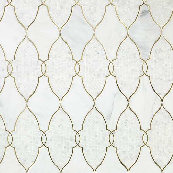 Duchess Lena Marble & Brass Tile