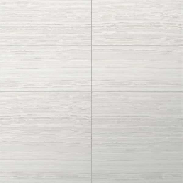 Miles Bright White 12x24 Matte Porcelain Tile