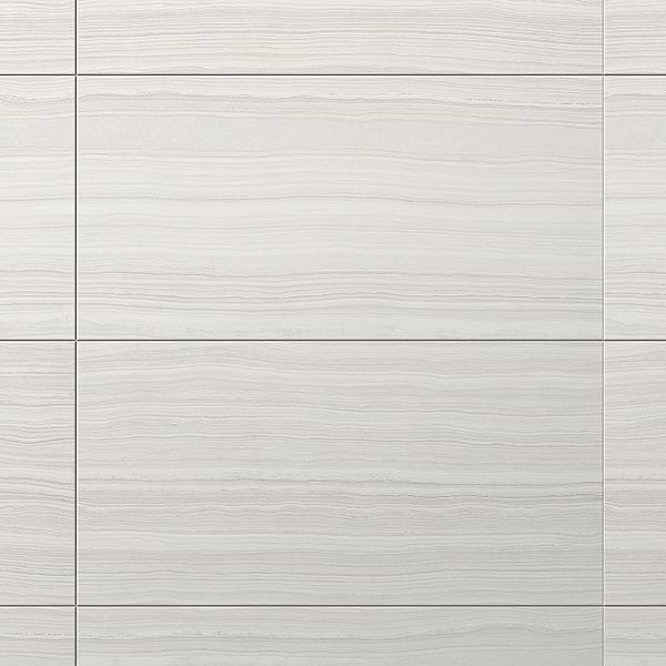 Miles Bright White 18x36 Matte Porcelain Tile