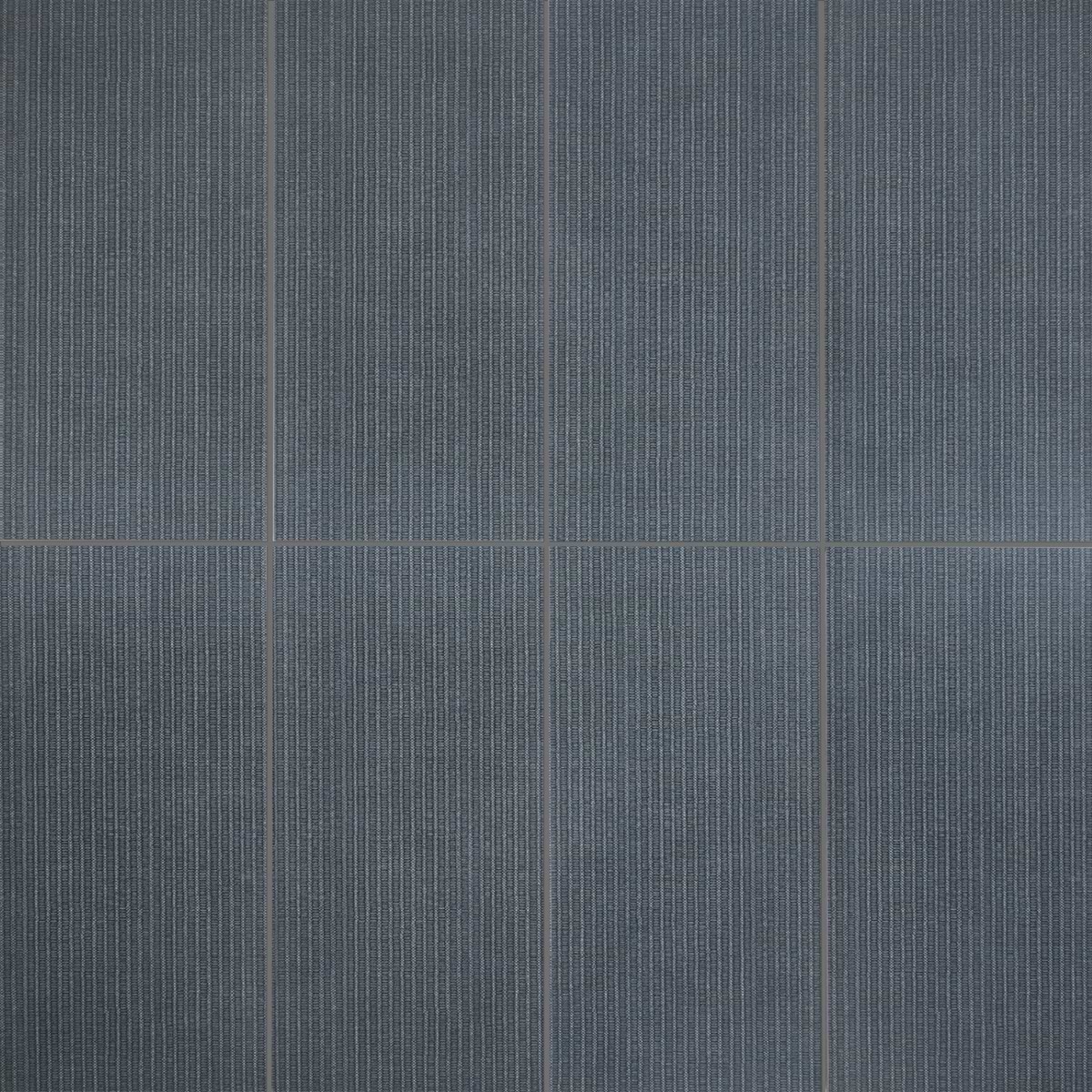 Bestow Telares Indigo Blue 12x24 Textured Porcelain Tile