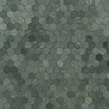 Tia Verde Green 2" Hexagon Honed Marble Mosaic Tile
